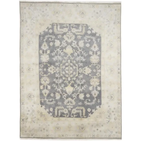 Muted Colors Floral 9X12 Oushak Chobi Oriental Rug