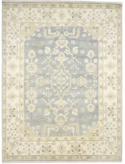 Muted Colors Floral 9X12 Oushak Chobi Oriental Rug
