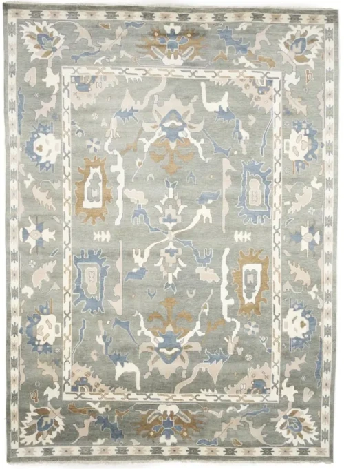 Colorfast Floral 10X14 Oushak Chobi Oriental Rug
