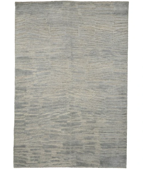 Gray Abstract 6X9 Modern Oriental Rug