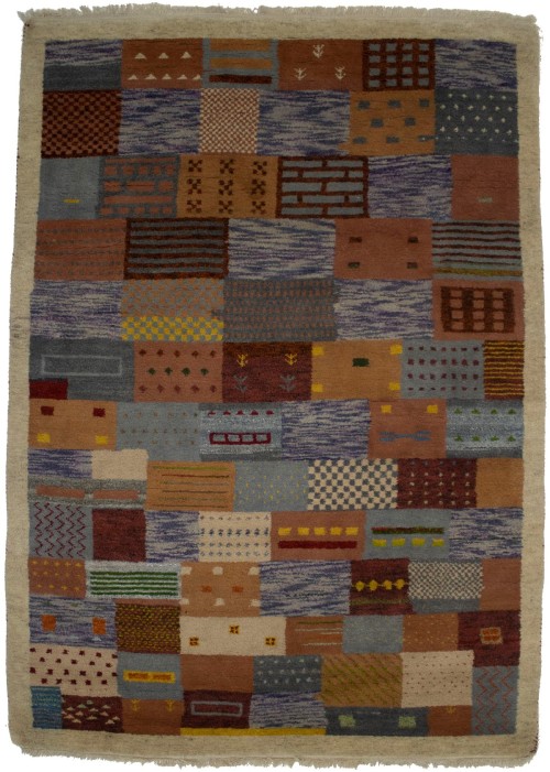 Multicolored Tribal 6X8 Indo-Gabbeh Oriental Rug