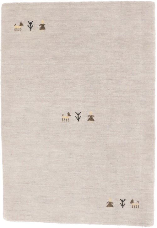 Greige Tribal 2X3 Gabbeh Modern Rug