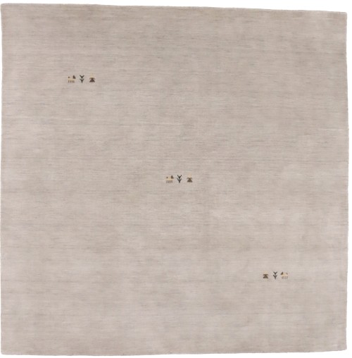 Greige Tribal 8X8 Gabbeh Modern Square Rug