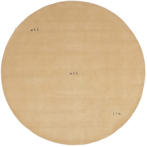 Cream Tribal 8X8 Gabbeh Modern Round Rug