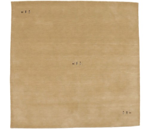 Beige Tribal 8X8 Gabbeh Modern Square Rug