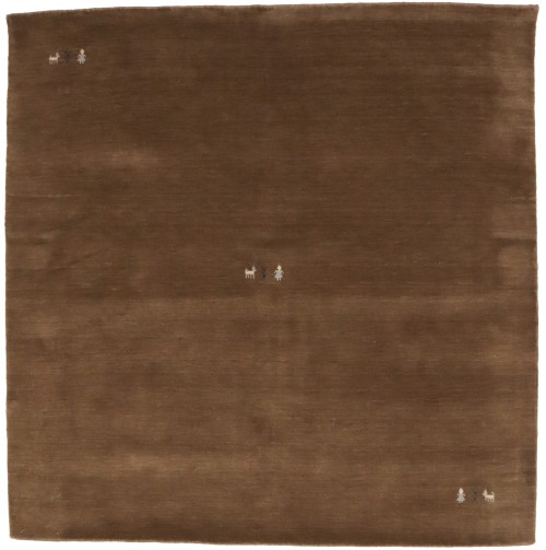 Brown Tribal 6X6 Gabbeh Modern Square Rug