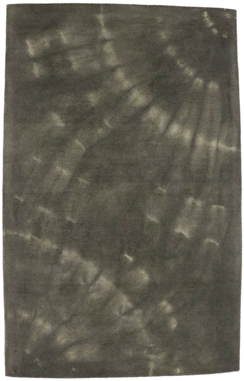 Charcoal Tie-Dye 5X8 Hand-Tufted Modern Rug