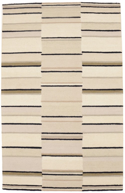 Multicolored Stripes 5X8 Hand-Tufted Modern Rug