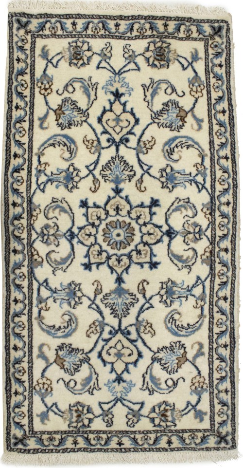 Cream Floral Classic 2'4X4'6 Nain Persian Rug