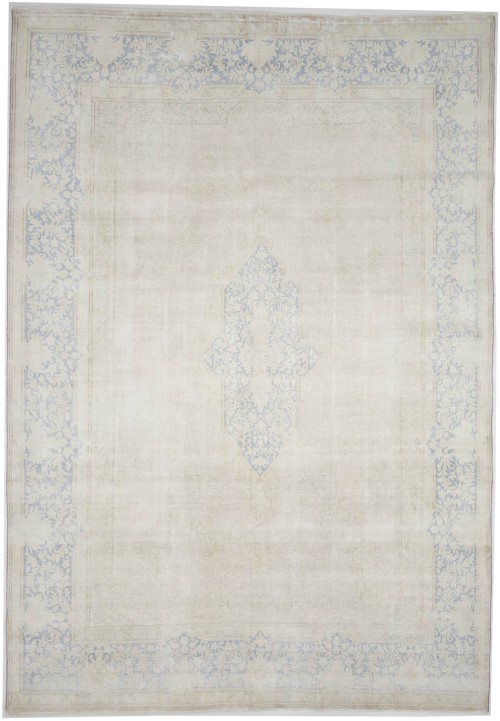 Antique Muted Floral 10X14 Distressed Vintage Oriental Rug
