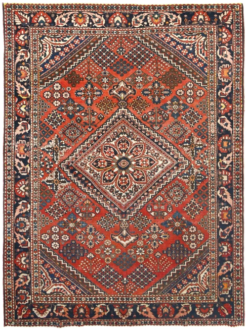Semi Antique Red Tribal 10X14 Joshaghan Persian Rug