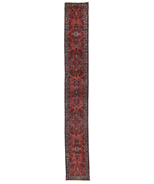 Vintage Red Tribal 3X17 Lilian Persian Runner Rug
