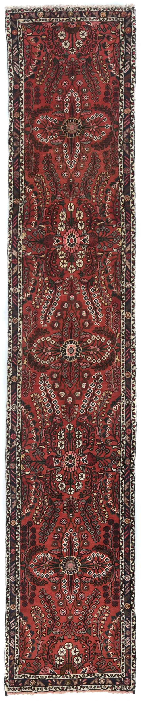 Vintage Red Tribal 3X14 Lilian Persian Runner Rug