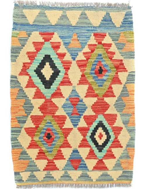 Multicolored Geometric Reversible 2X3 Kilim Oriental Rug