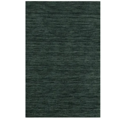 Dark Green Solid Gabbeh Modern Rug in All Size