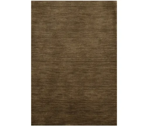 Brown Solid Gabbeh Modern Rug in All Size