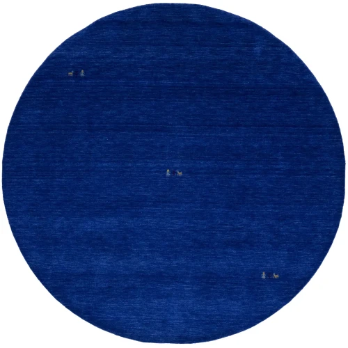 Royal Blue Tribal 6X6 Gabbeh Modern Round Rug
